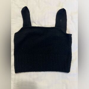 H&M Black Knit Crop Top